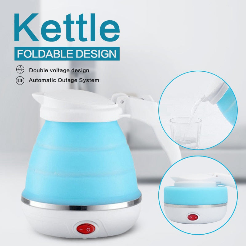 0.75L Foldable Electric Travel Kettle – Portable EU Plug Boiler