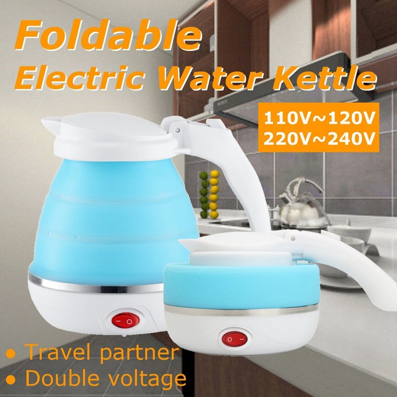 0.75L Foldable Electric Travel Kettle – Portable EU Plug Boiler