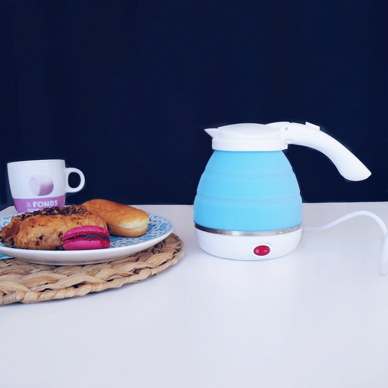 0.75L Foldable Electric Travel Kettle – Portable EU Plug Boiler